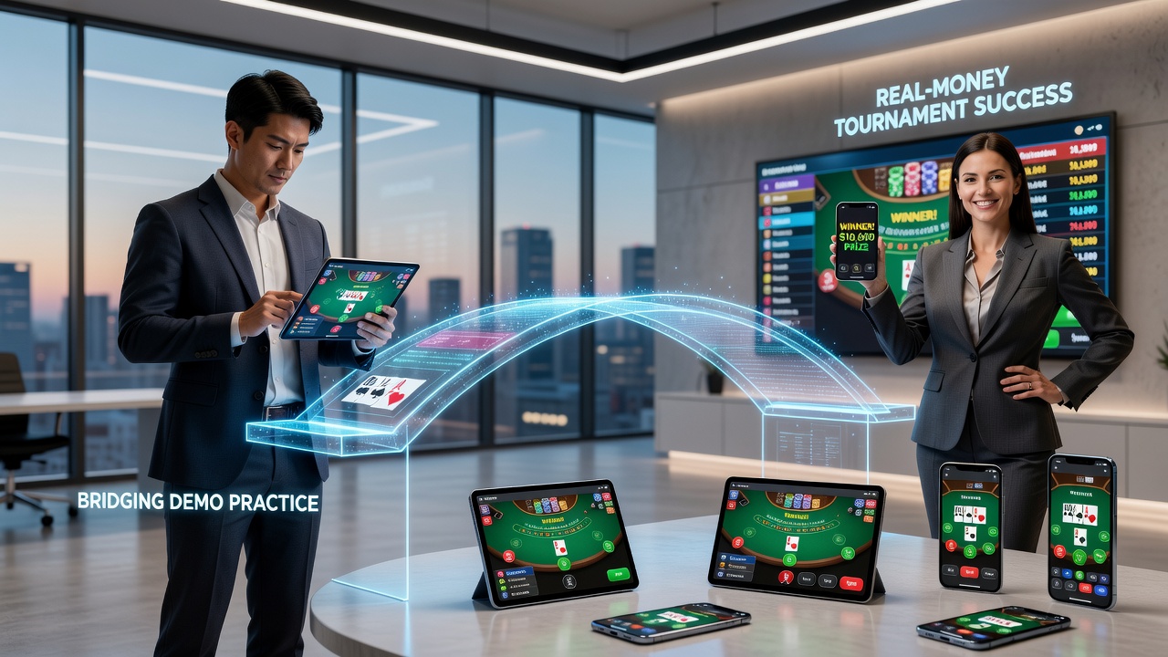 Turnier-Interface einer mobilen Blackjack-App mit Pacing-Statistiken