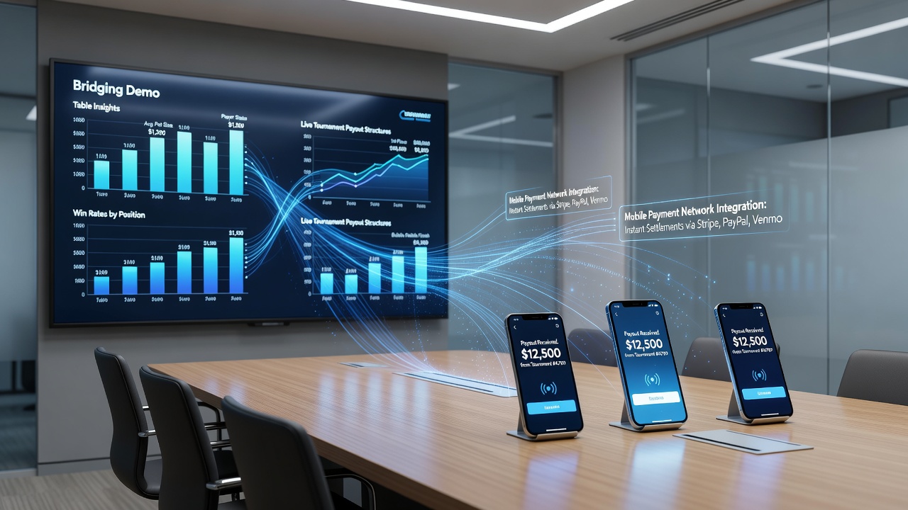 Mobile Zahlungsnetzwerke und Live-Blackjack-Turnierpayouts mit Datenvisualisierungen