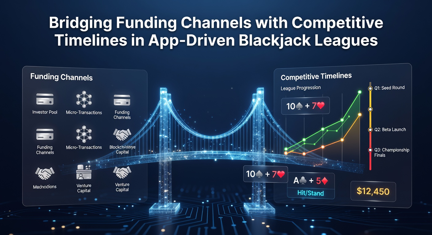 Darstellung von Finanzierungsströmen und App-Schnittstellen in Blackjack-Ligen