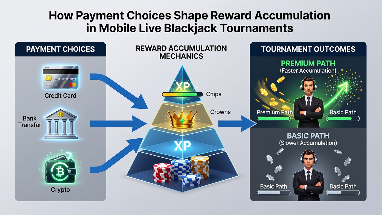 Mobile Live-Blackjack-Sessions mit unterschiedlichen Zahlungskanälen und Belohnungssystemen